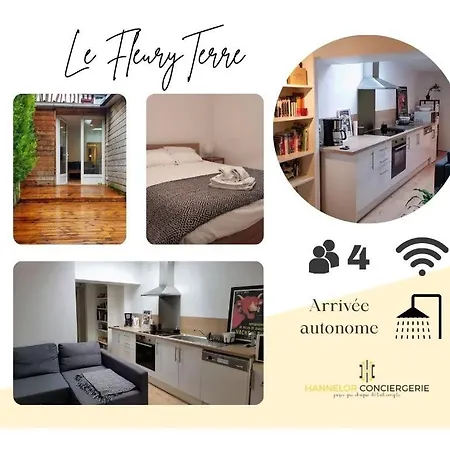 Apartament Le Fleuryterre - Grand 2 Pieces Avec Terrasse Deville-les-Rouen
